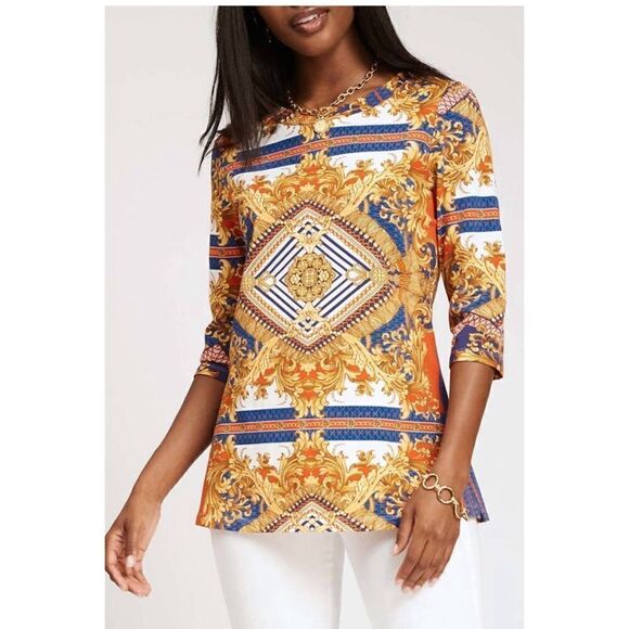 Tyler Boe scarf print tunic - Picture 1 of 6